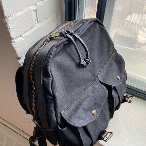 Filson BLACK Rugged Twill Rucksack Backpack - Picture 5 of 9